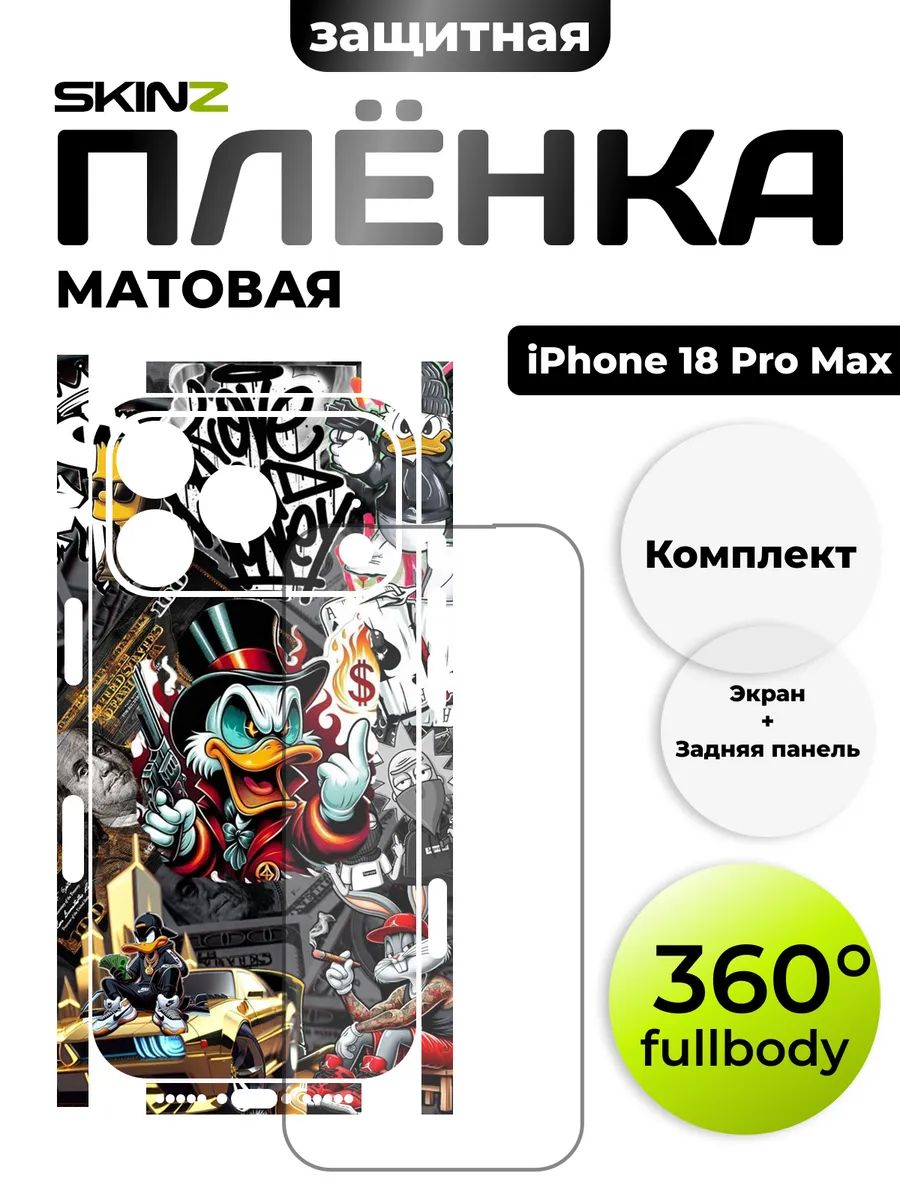 Комплект пленок на iPhone 18 Pro Max на экран и корпус