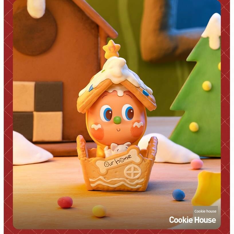 Pop Mart Star People Sweet Moments Series Фигурка 'Дом из печенья' в слепом боксе