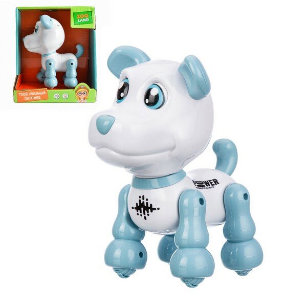 Игрушка Zooland "Собачка" на бат, световые эффекты, повторюшка, двигается вперед/назад