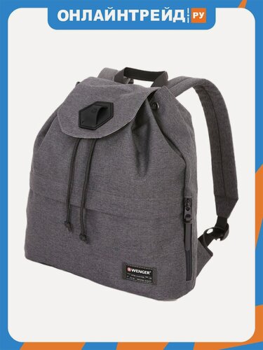 Изображение товара Рюкзак Wenger 5332424403 ткань Grey Heather, 16 л, cерый