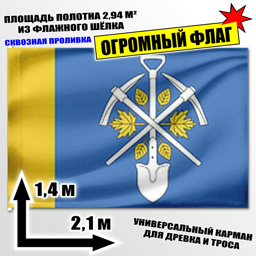 Флаг огромный Центрального городского поселения 210x140 см