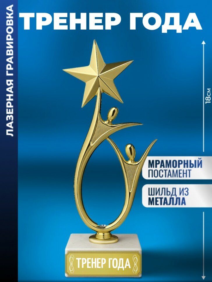 Статуэтка человечки "тренер года"