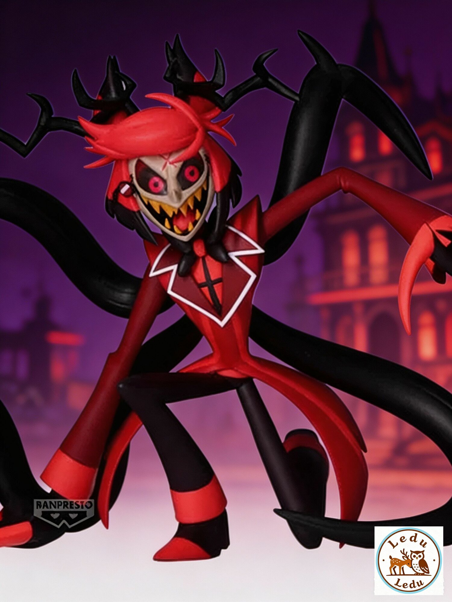 Фигурка Hazbin Hotel Аластор Alastor Radio Demon Monitor Top / Banpresto 17 см / Коллекционная призовая фигурка из аниме / Подарок фанату