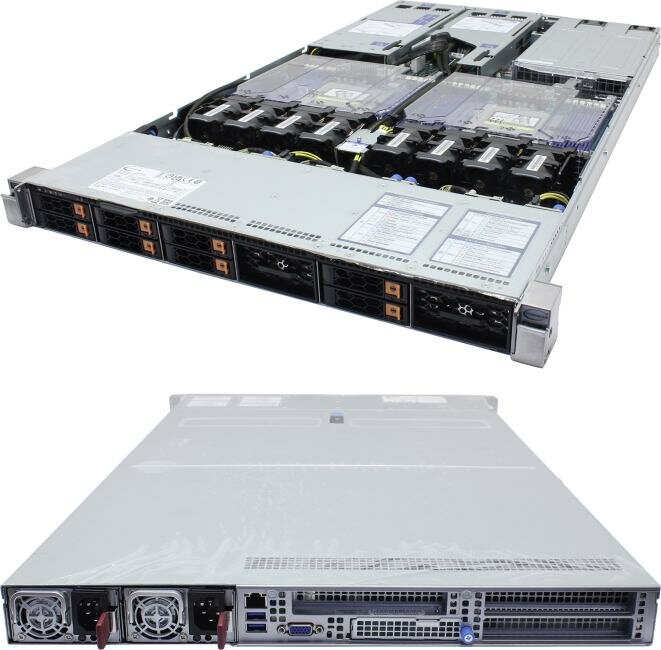 (Z1043542) (ТХП) sS9900a/pro1U: EPYC 9174F/ 6x16 Гб/ 2x1.92 Тб NVMe SSD/ 2 x 1 Гбит/