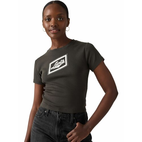 фото Футболка levi's women essential sporty tee, размер m, черный