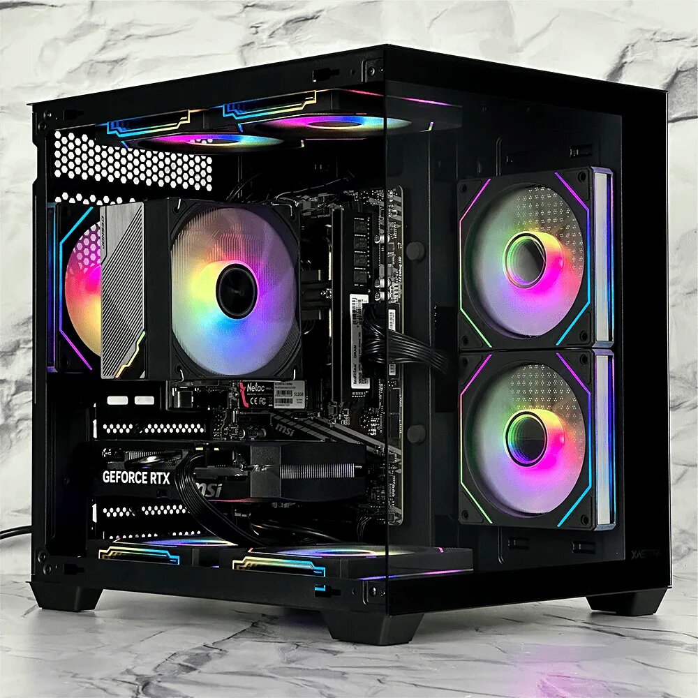 Игровой компьютер Ryzen 5 5500 / A520M / DDR4 16Gb / SSD M.2 512GB / RTX5050 / 600W / XASTRA QW400M