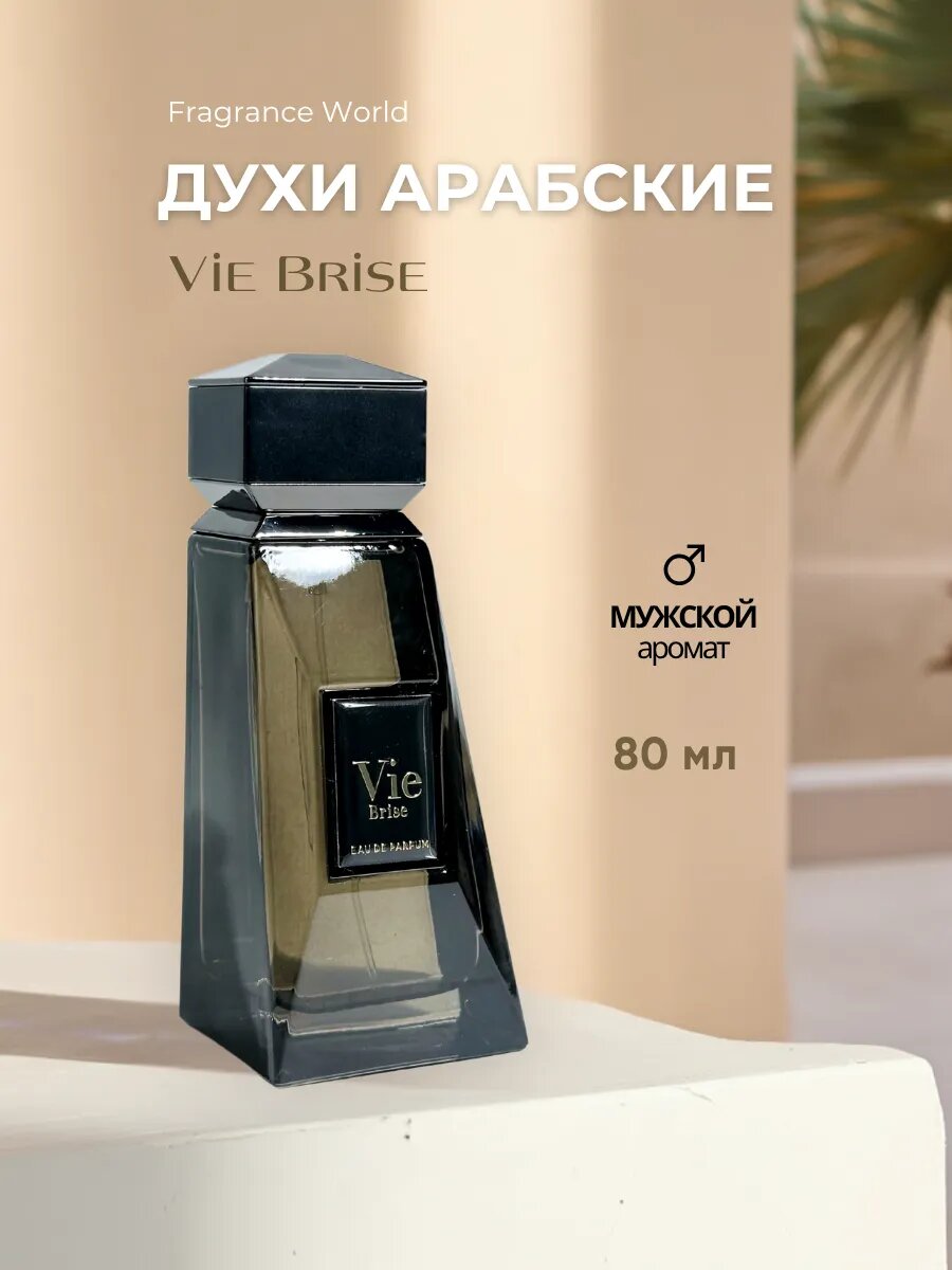 Fragrance World Vie Brise — арабские духи для мужчин, 80 мл, кожаный аромат