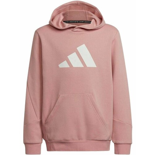 фото Худи adidas future icons 3-stripes hoodie g, размер 140, розовый