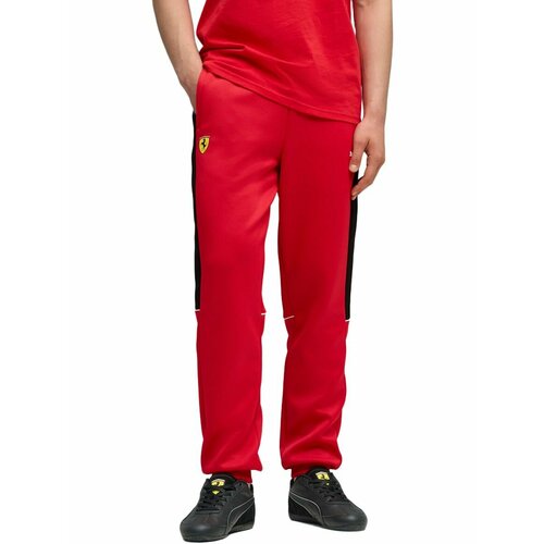 фото Брюки спортивные puma ferrari mt7 track pants, размер l, красный