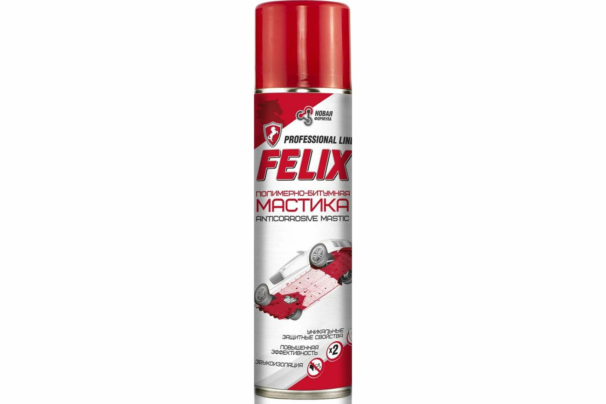 Мастика полимерно-битумная антикоррозионная FELIX аэрозоль 650 мл