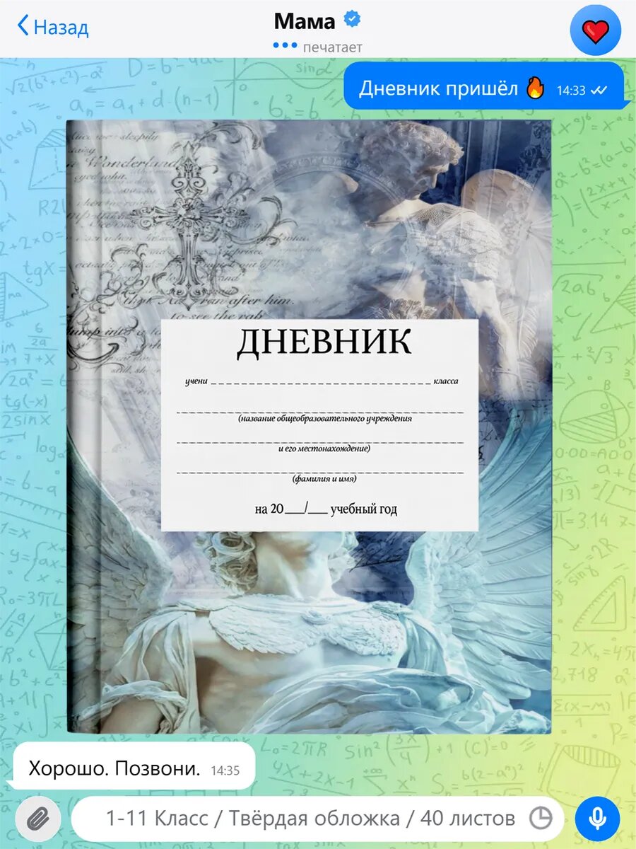 Школьный дневник с принтом Винкс