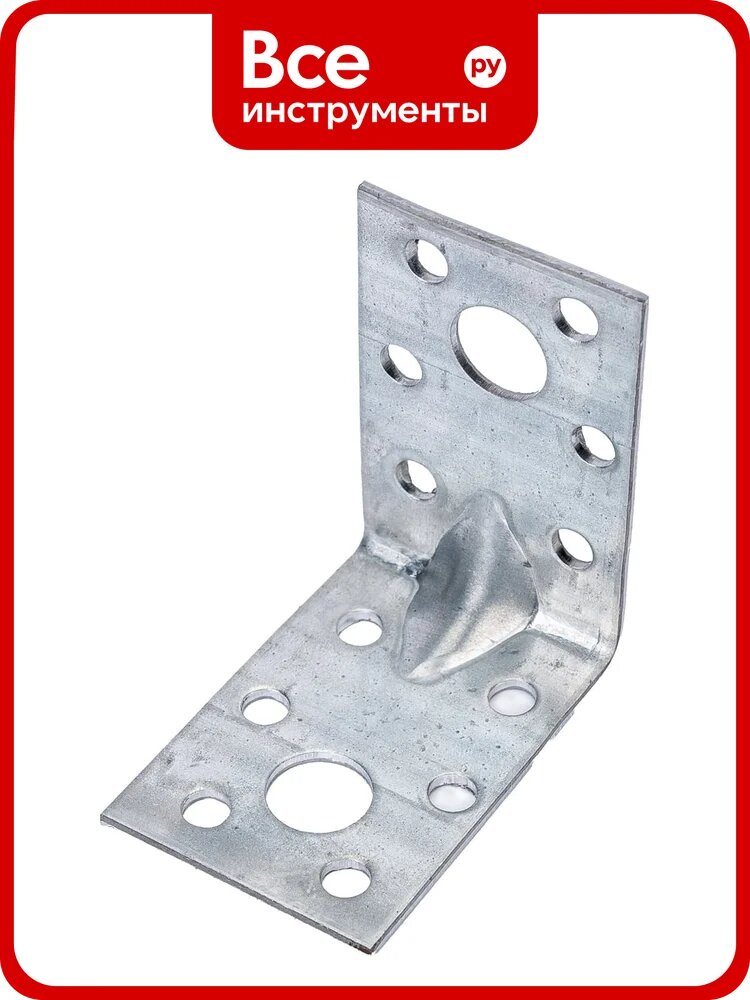 Усиленный уголок Bohrer оцинк, 50x50x35x1,5 мм 20 шт. KUU-50