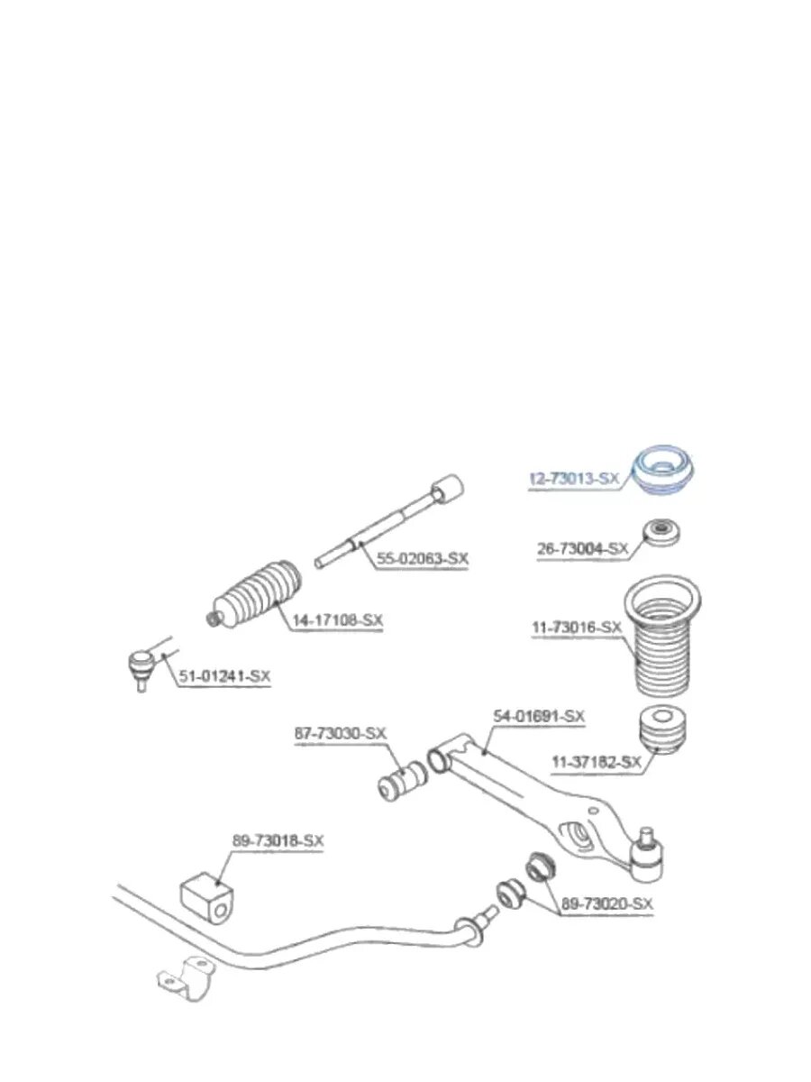 Опора амортизатора Daewoo Kalos 02>