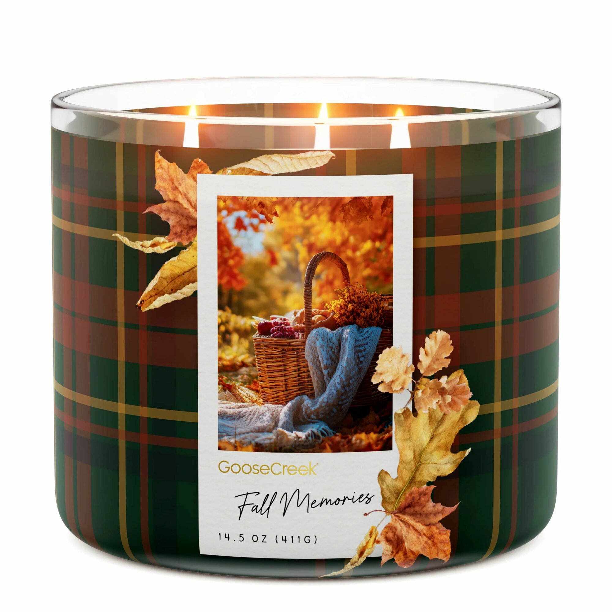 Goose Creek ароматическая свеча 3х фитильная Fall Memories