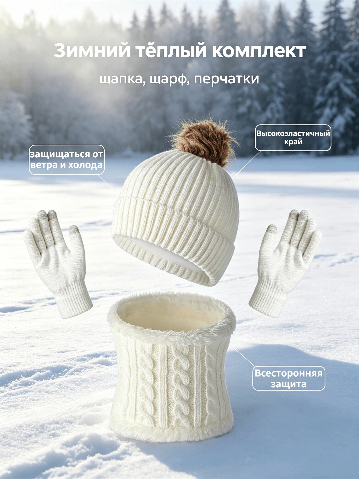 Шапка Осень-зима для мужчин и женщин