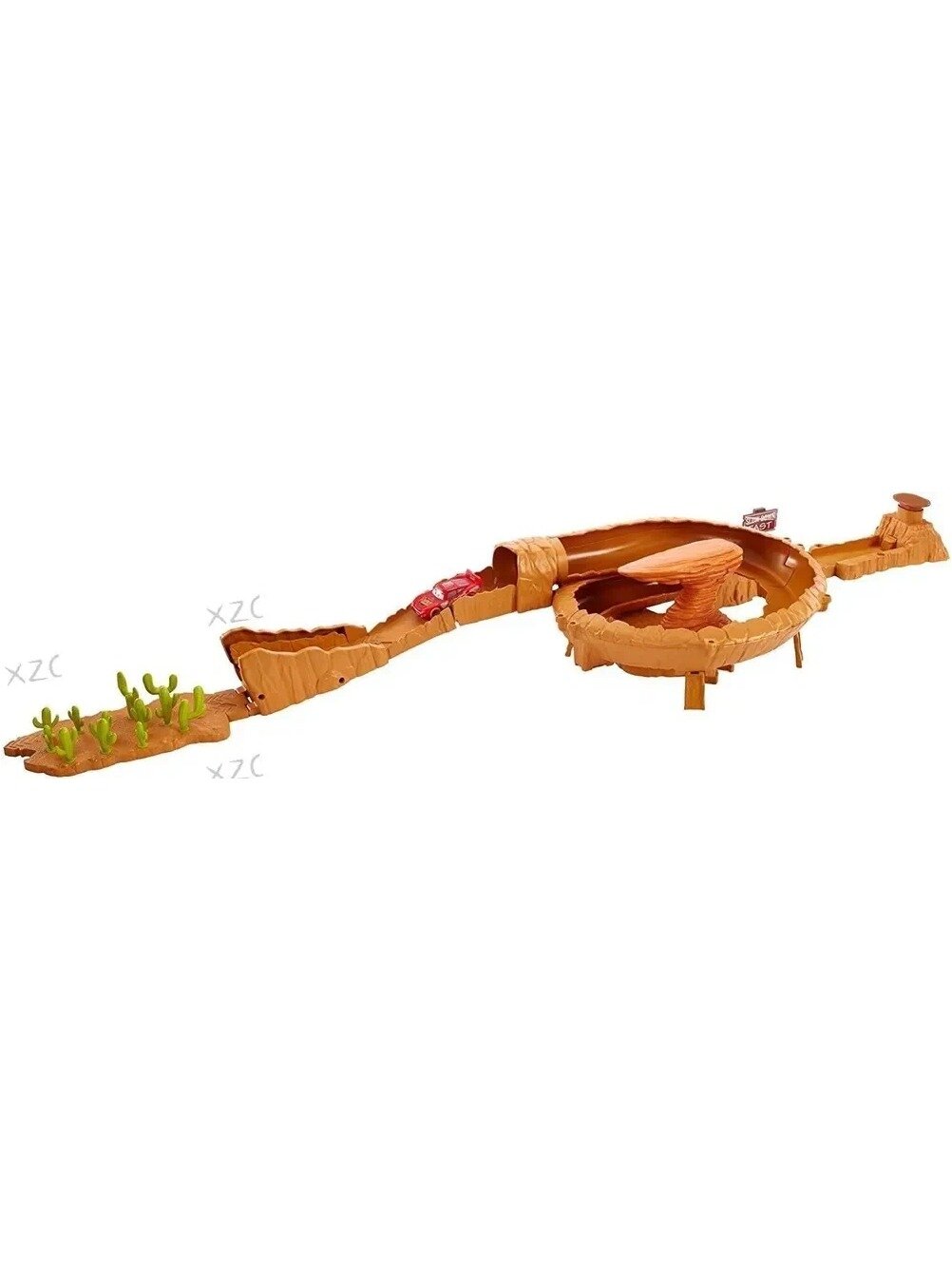 Автомобильный трек с 1 машинкой Молния Маквин от Mattel Без коробки