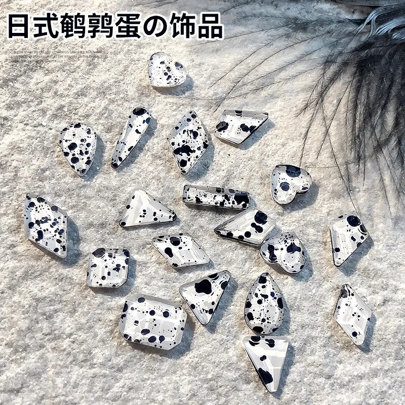 100 шт. Аврора AB Стразы с кристаллами для ногтей многообразные Pigeon eggs
