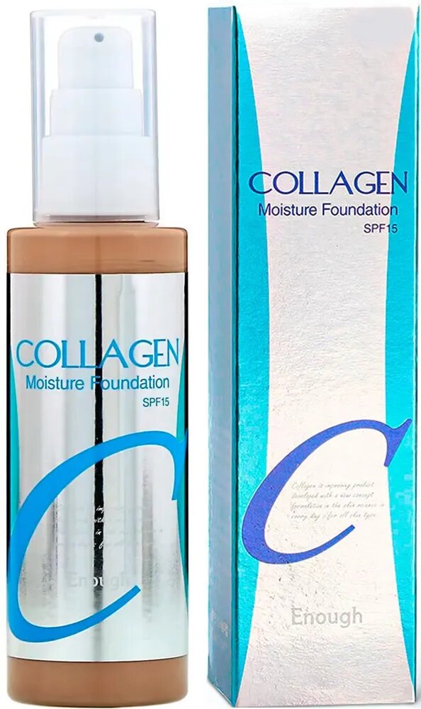 Enough Тональный крем с коллагеном Тон 21 Collagen Moisture Foundation SPF 15, 100 мл