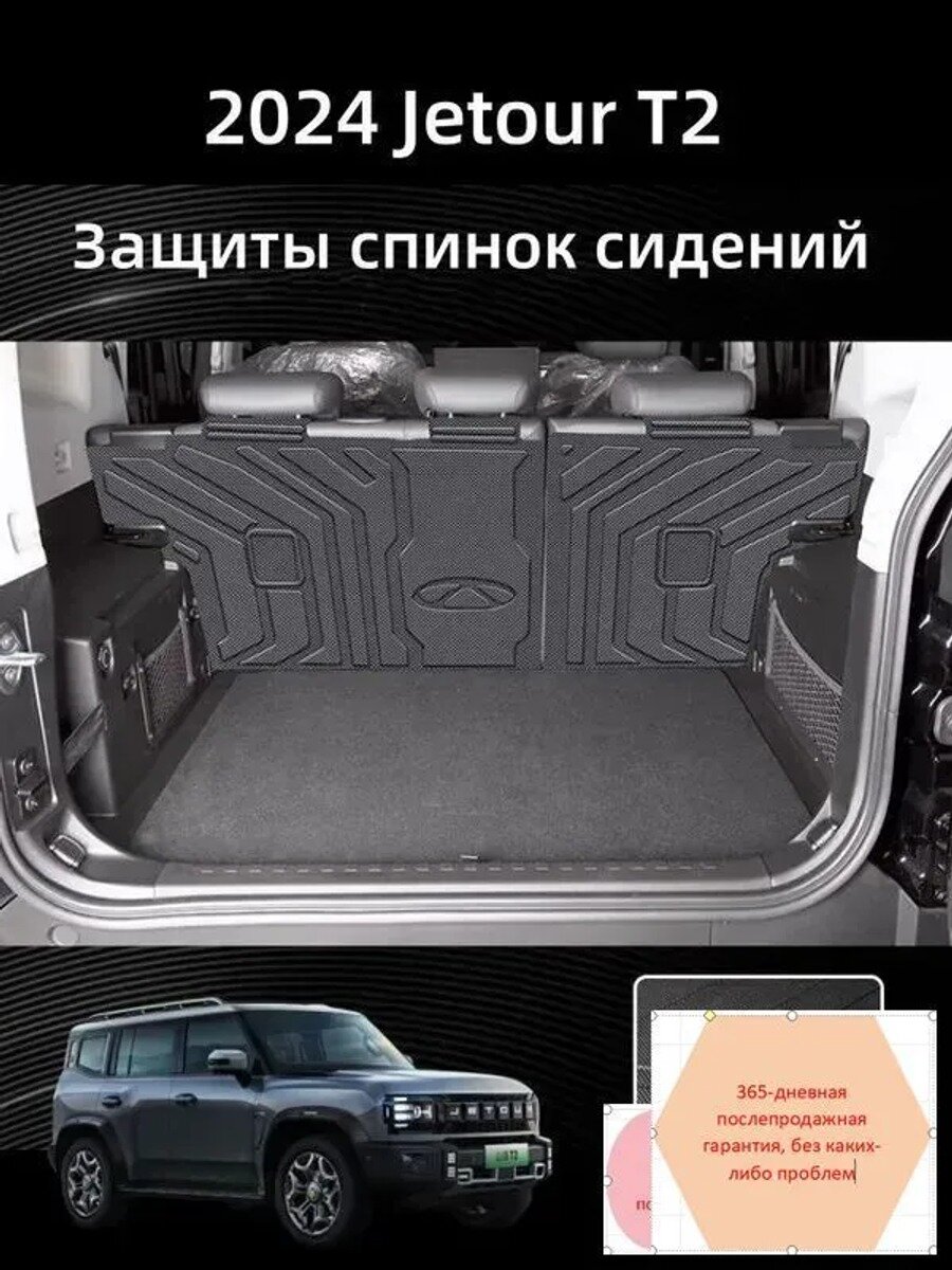 Защита на спинку сиденья на Задние сиденья, Термопластический эластомер (TPE), 2 шт.