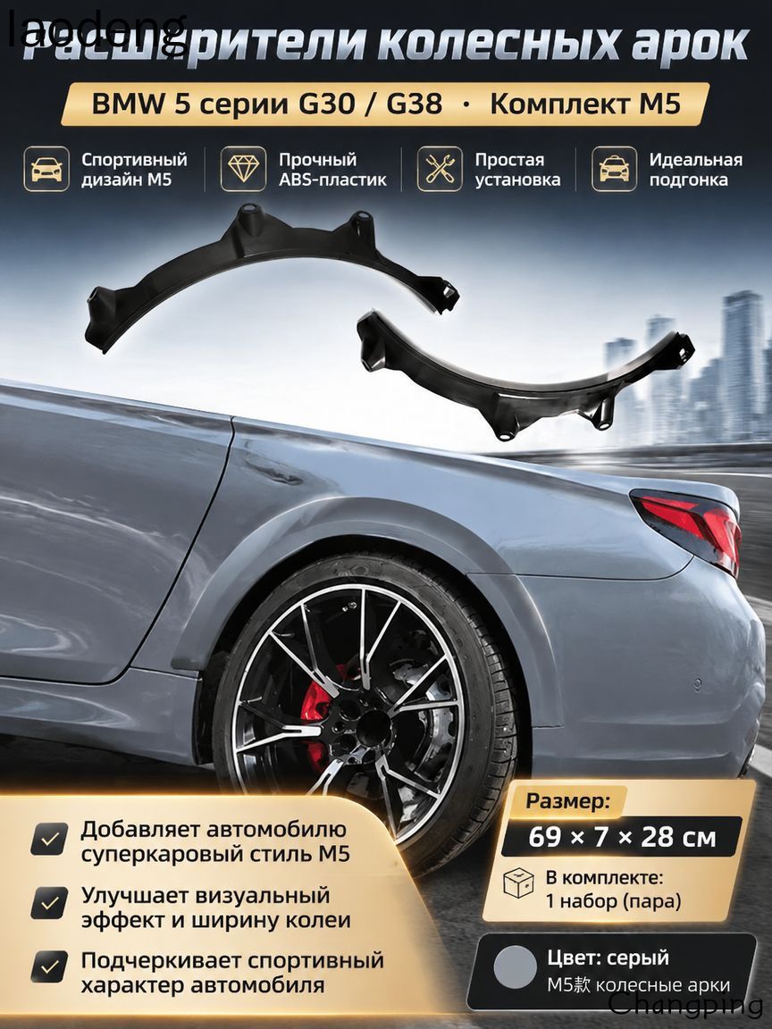 Накладка на автомобиль на кузов, 1 шт, Автотовары → Автоаксессуары и принадлежности → Экстерьер автомобиля → Накладки