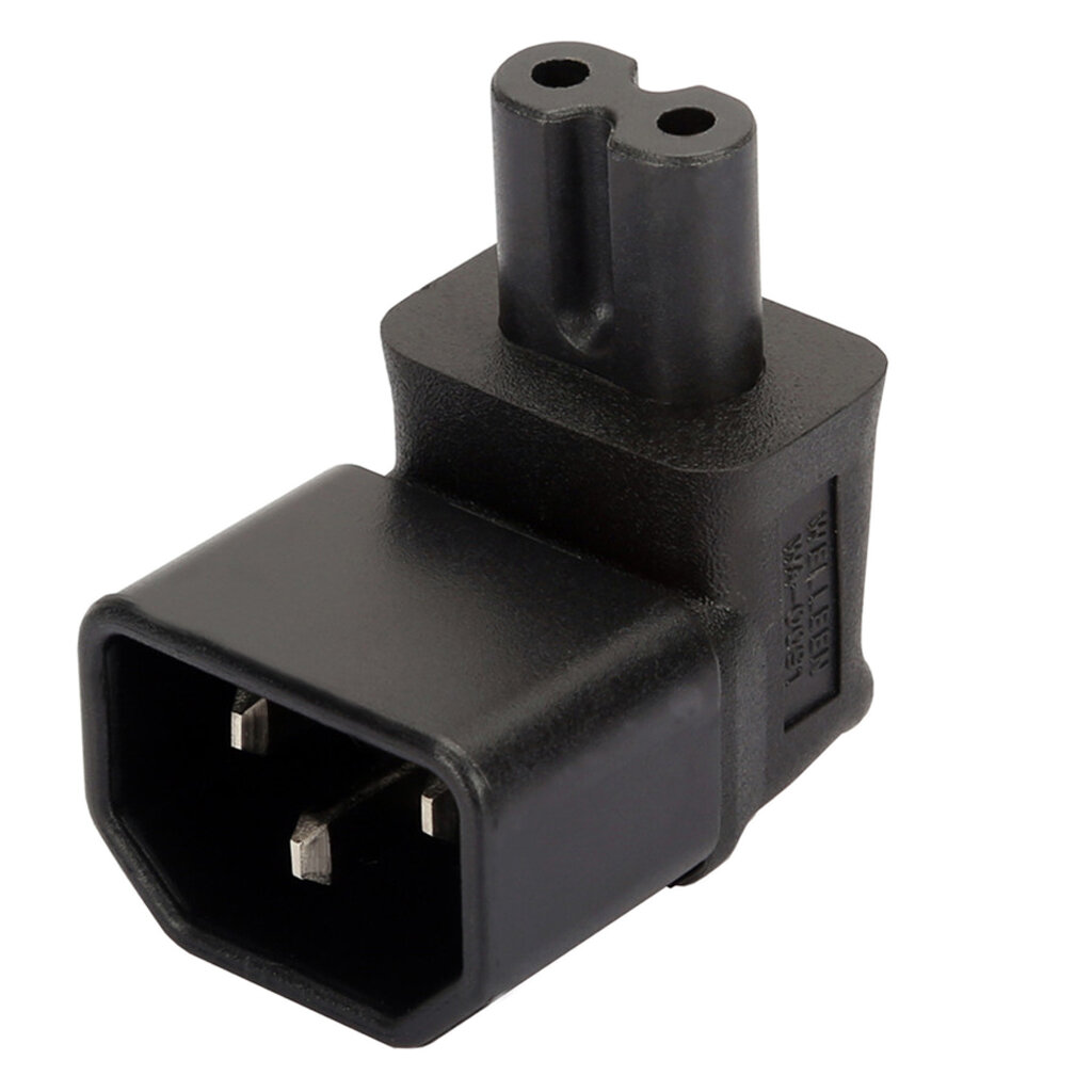 Угловой адаптер переменного тока IEC320 C14 — C7