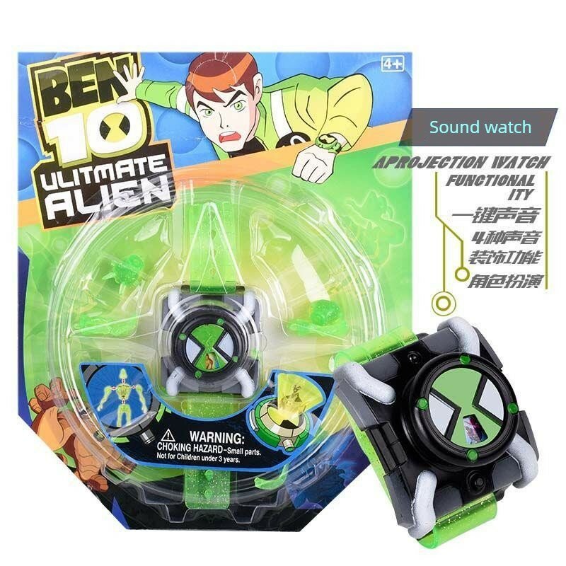Ben 10 Omnitrix звуковая активация часы для мальчиков с проекцией светодиодной подсветкой