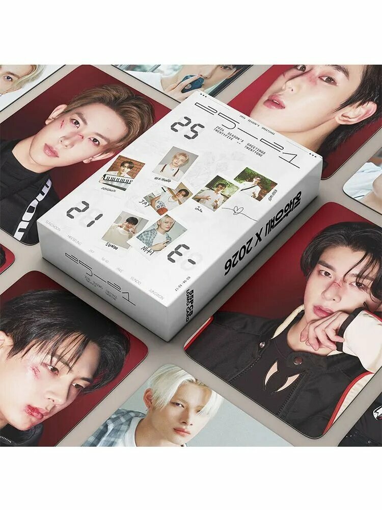 Карточка KPOP ENHYPEN 2026 SEASON'S GREETINGS альбом , JAY JAKE Фотокарточка, Набор 55 штук к поп карты