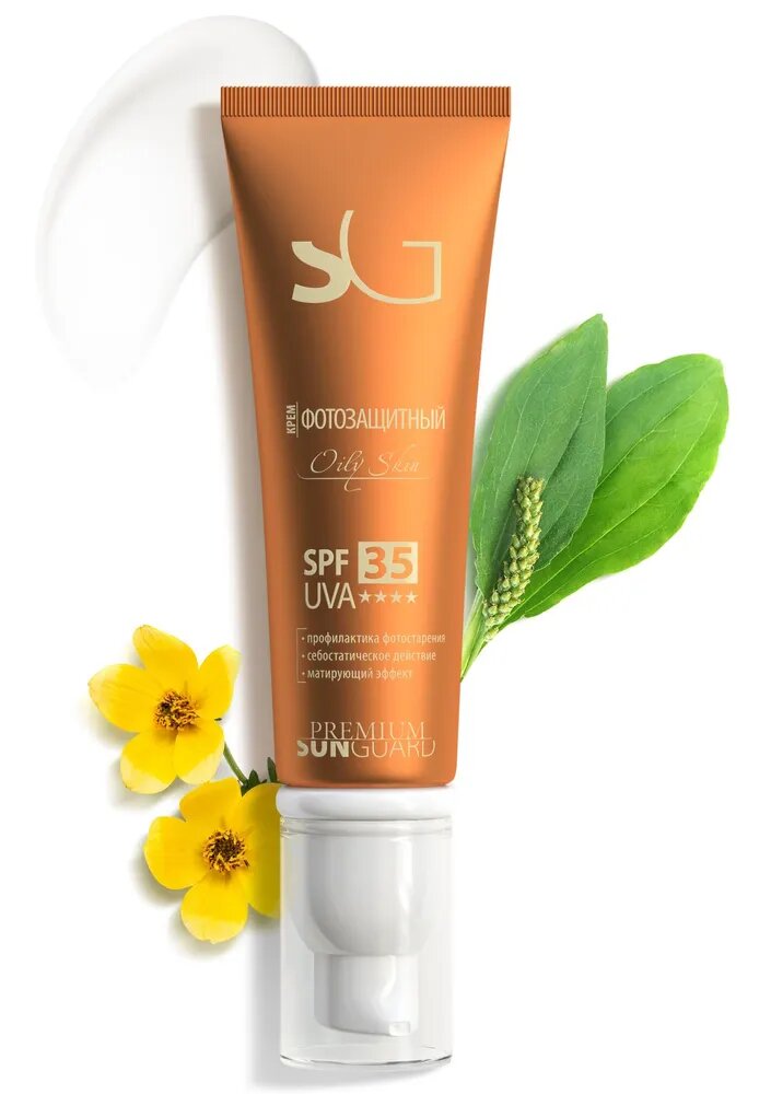Premium Крем фотозащитный для жирной кожи лица Оily Skin SPF 35, 50 мл