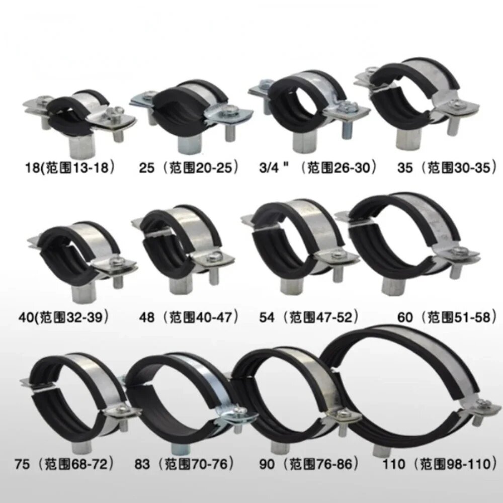 Фиксированная опоясывающая вешалка для труб Fit 13-315 мм Fit 38-42mm Pipe OD