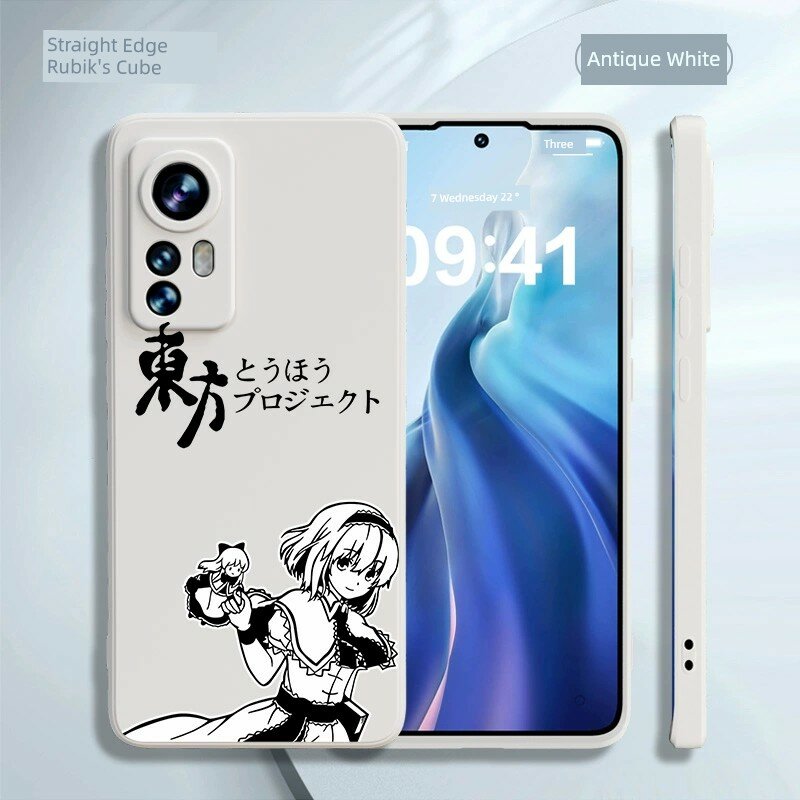 Силиконовый чехол для Redmi Note 10 Pro, античный белый, с изображением Алисы