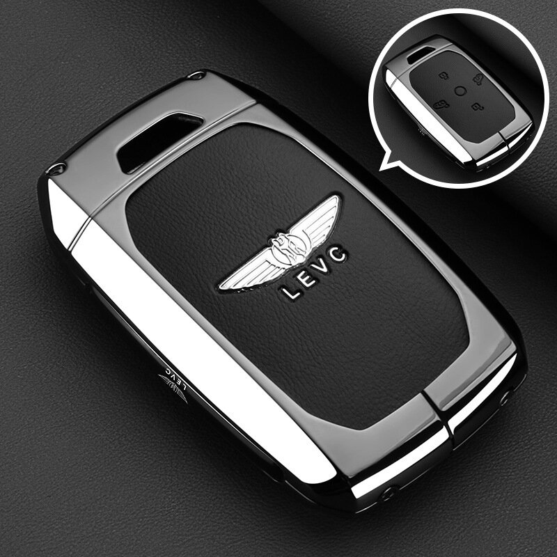Чехол для ключей автомобиля Geely Galaxy Yizhen L380 2024-2025 модель одинарный чехол в гранатовом оттенке с черной