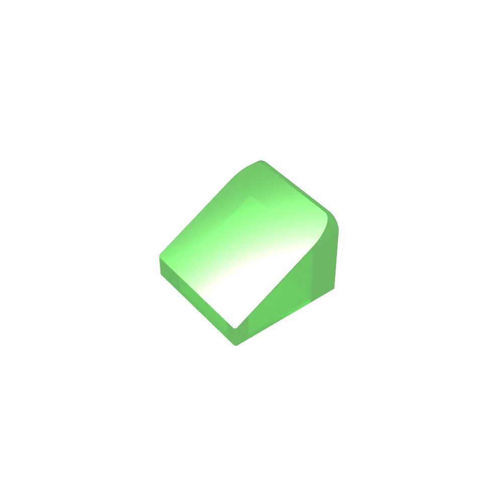 Зеленый строительный блок Gobricks 1x2/3, Цвет: 140