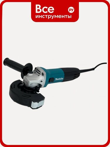 Изображение товара Угловая шлифмашина Makita 125 мм, 720 Вт, 11000 об\мин, плавный пуск, антирестарт, коробка GA5030RX8 (Makita GA5030R+Диск B-45808, 5 шт)