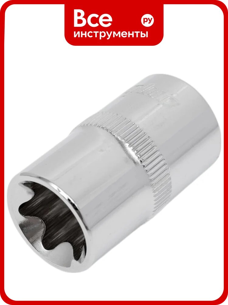 Головка торцевая TORX (E18; 1/2) Ombra 112618 55589, квадратный крепеж, изготовлена из CrV, внутренний TORX‑наконечник