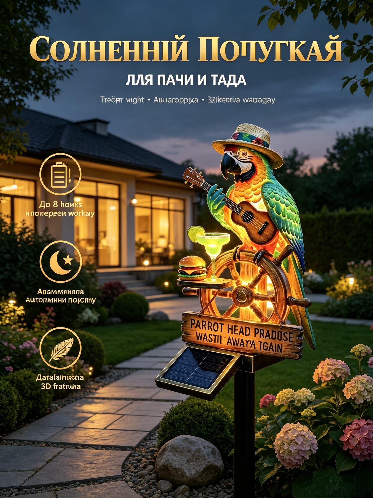 Уличный светильник, Без цоколя, количество ламп:1шт