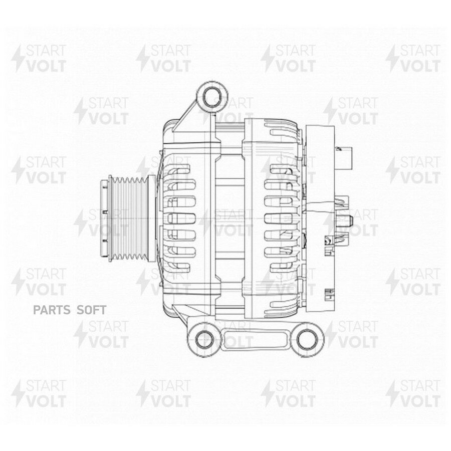 STARTVOLT LG1082 Генератор для а/м Ford Transit (06-)/Land Rover Defender (06-) 2.4TDCi 150A