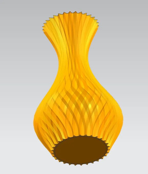 Ваза декоративная дизайнерская, 3D-печать, 3DOPRU арт. VASE-CC-8796150ed618