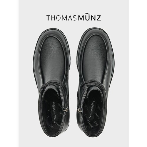 фото Ботинки дерби thomas munz осень-зима 2026, размер 39, черный