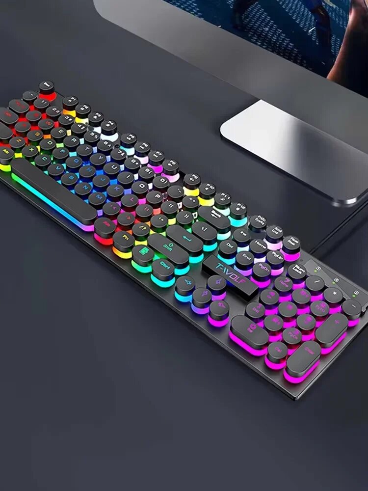 Механическая игровая клавиатура RGB Black