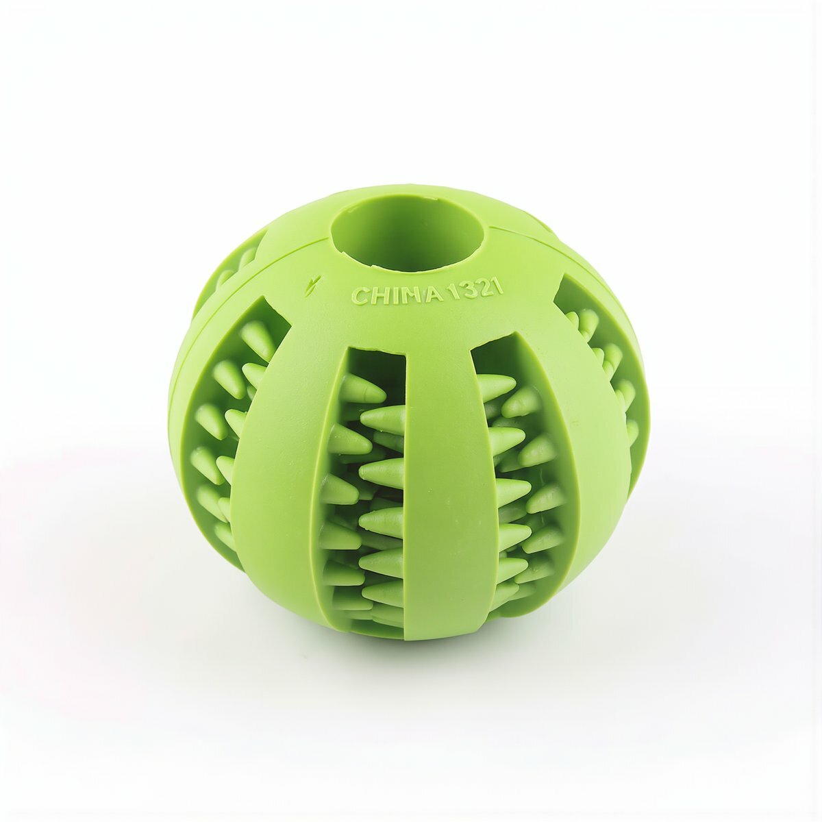Жевательный мяч диаметром 7 см для собак из натуральной резины для чистки зубов с отделением для лакомства цвет случайный, 5cm арбузный мяч