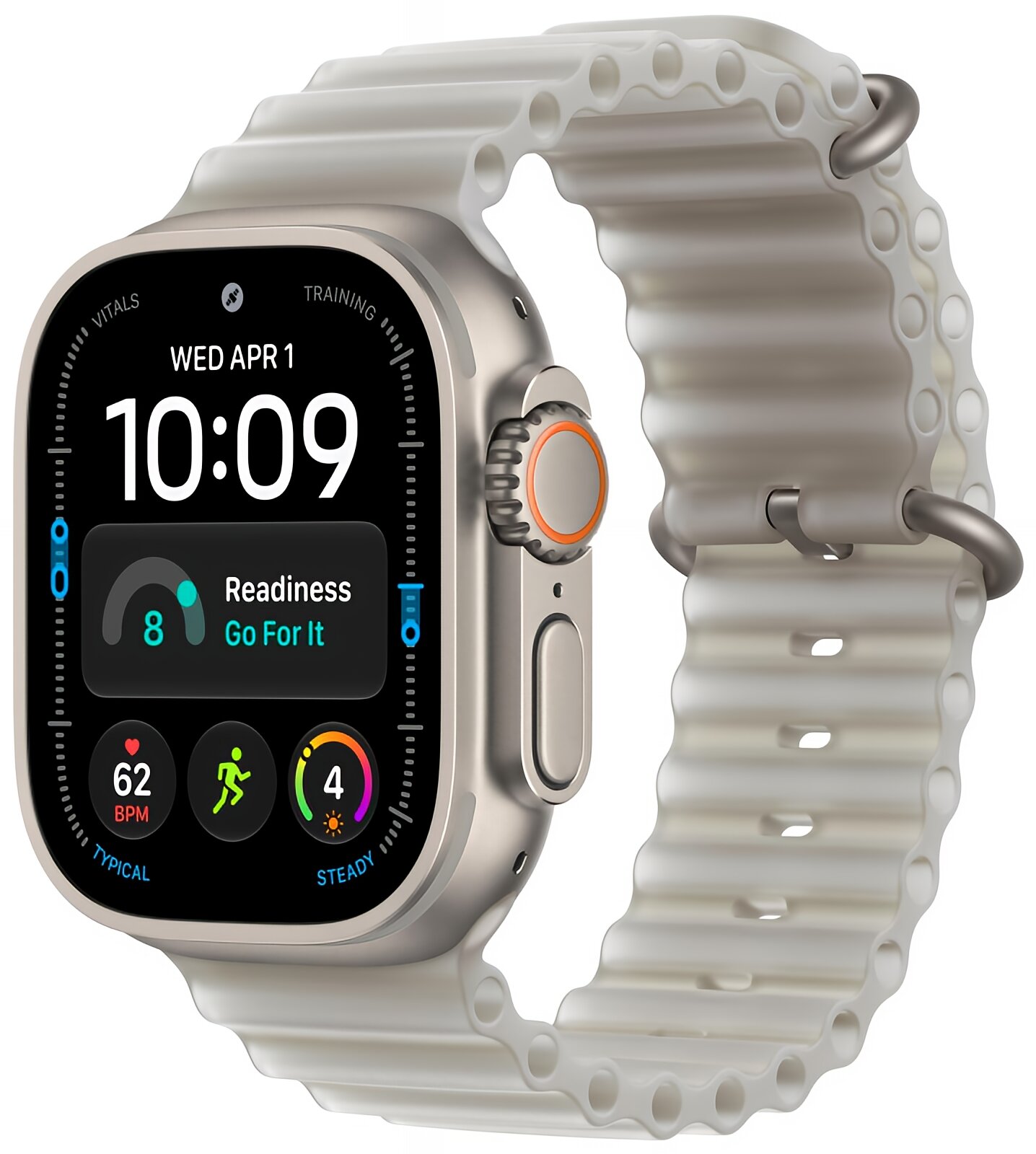 Умные часы Apple Watch Ultra 4 2026, 49mm, Natural Titanium Translucent Gray Ocean Band