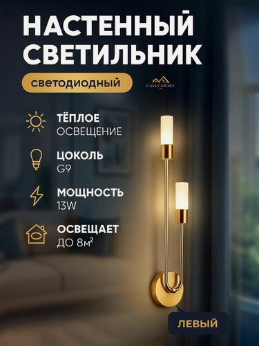 Изображение товара Бра настенный светодиодный в спальню 1 шт