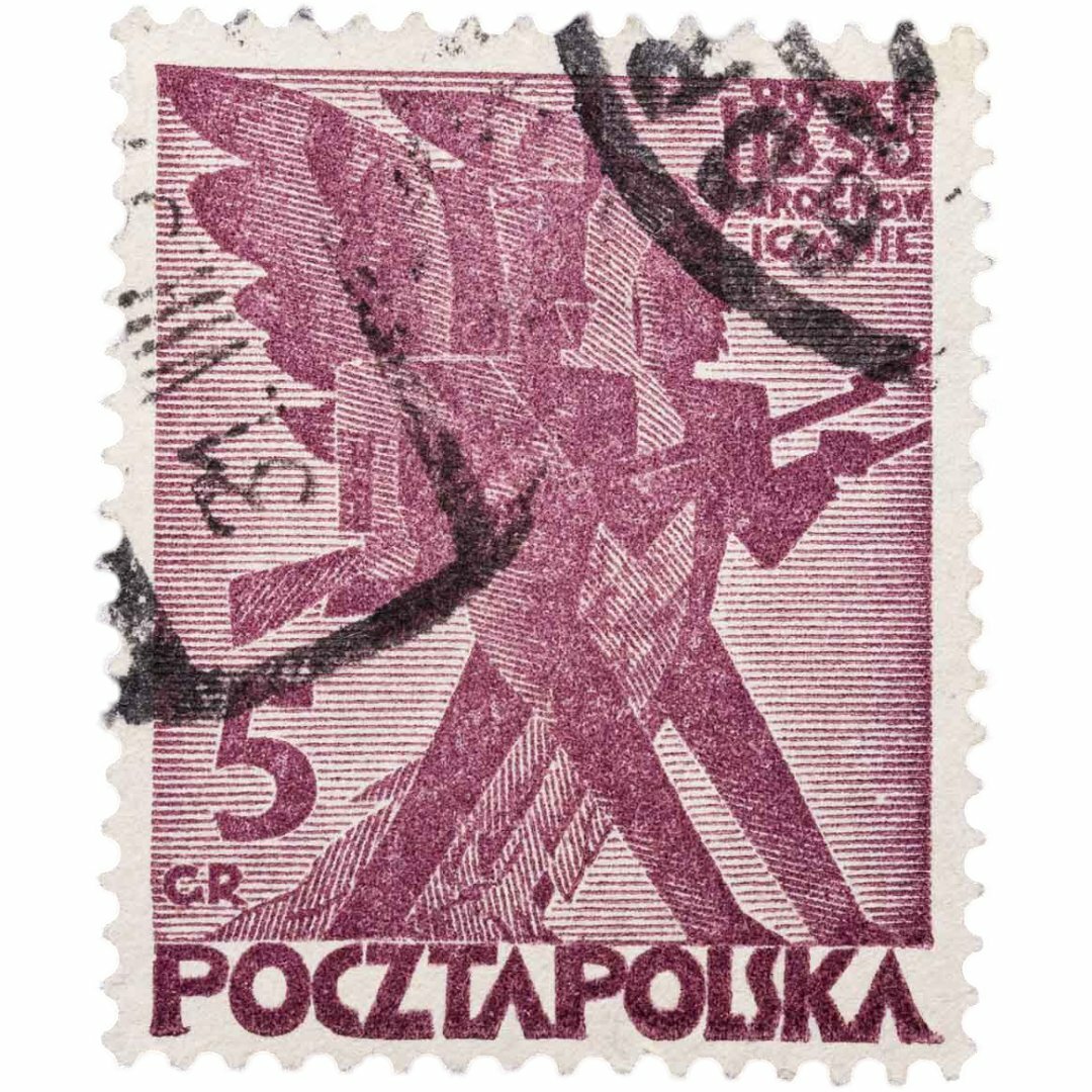 Польша марка 5 грошей 1930
