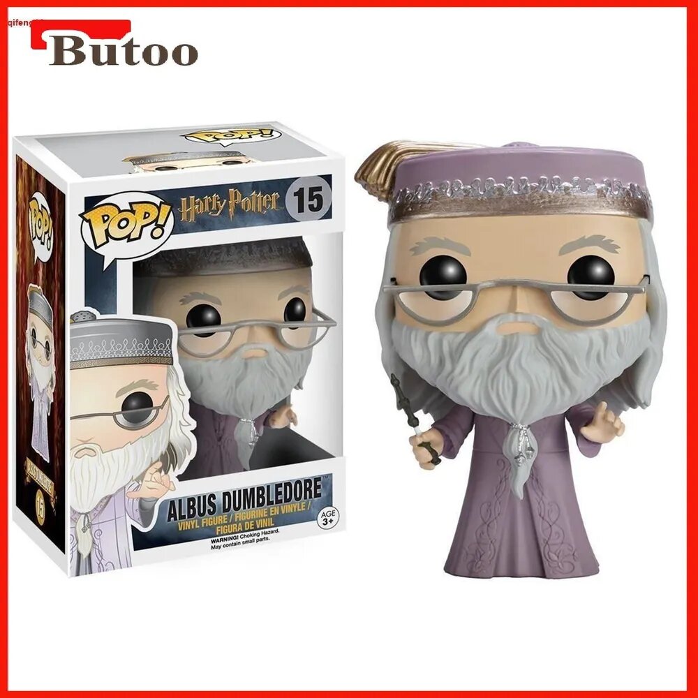 Эксклюзивный коллекционный персонаж Альбус Дамблдор с палочкой от Funko POP по вселенной Гарри Поттера