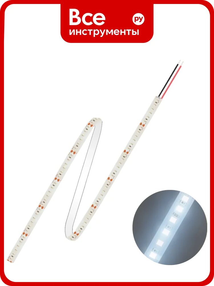 Светодиодная лента FL-LED FL-Strip 2835-S120- CW 24.0W/m 6500K DC-12V IP20 10x5000mm 2500lm/m 607386