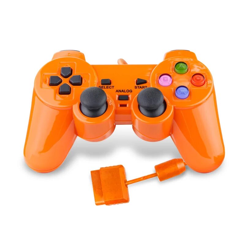 Проводной геймпад FUcopales для PS2 Orange