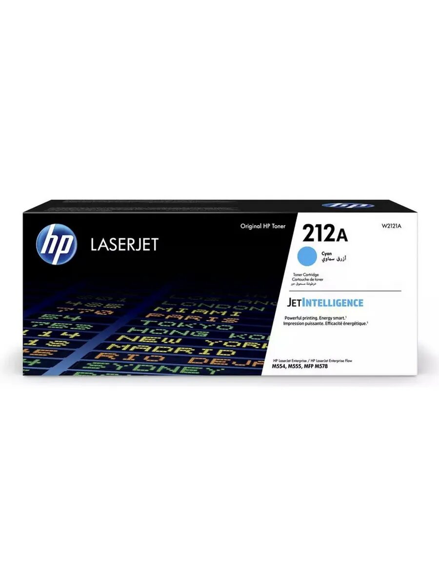 Картридж для лазерного принтера HP 212A Cyan (W2121A), официальная гарантия
