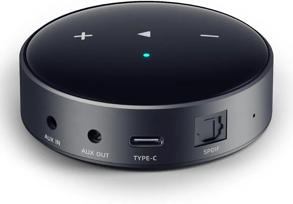 WiiM Mini Сетевой аудиостример Hi-Fi, AirPlay 2, Wi-Fi, Bluetooth 5.2, Мультирум, Hi-Res 192 кГц / 24 бит, Черный