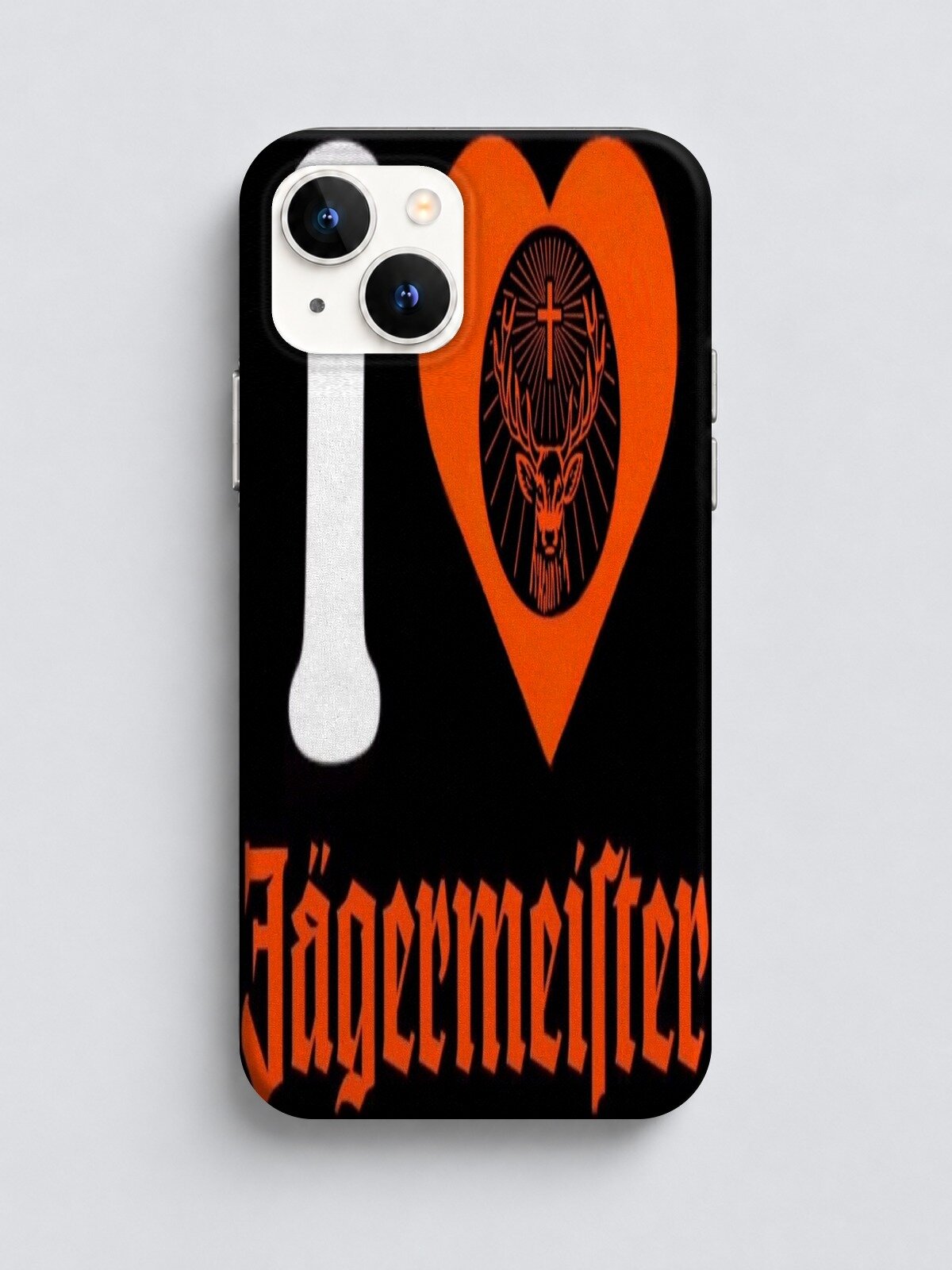 Эстетичный чехол на iPhone 14 Jägermeister логотип