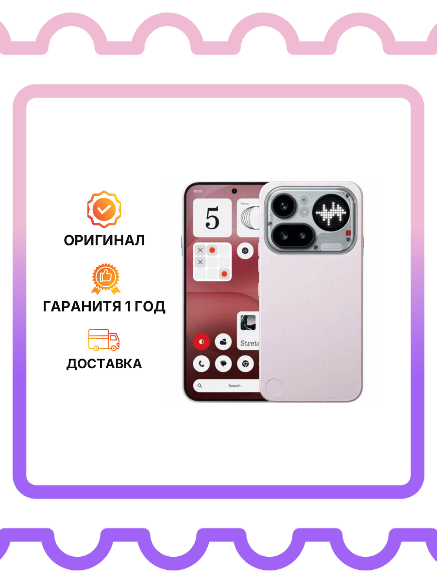 Смартфон Nothing Phone (4A) Pro 12GB + 256GB (Pink|Розовый) Регион - UK
